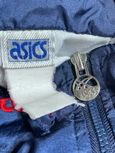 Load image into Gallery viewer, 90’s Navy &amp; Red Asics Windbreaker - M
