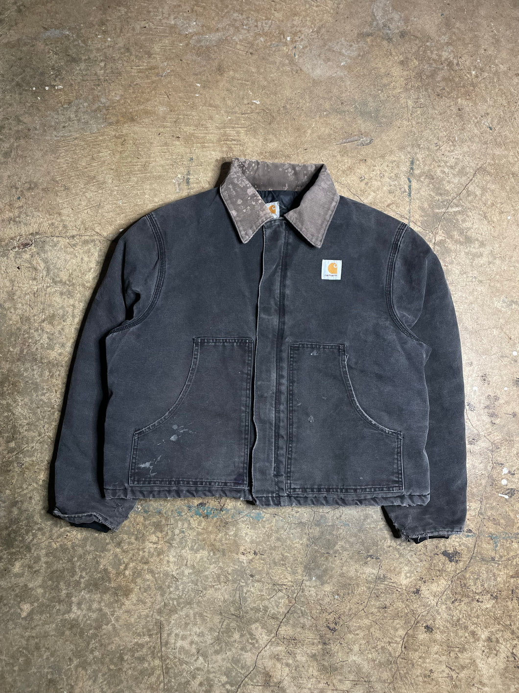 90’s Faded Black Carhartt Work Jacket - XL