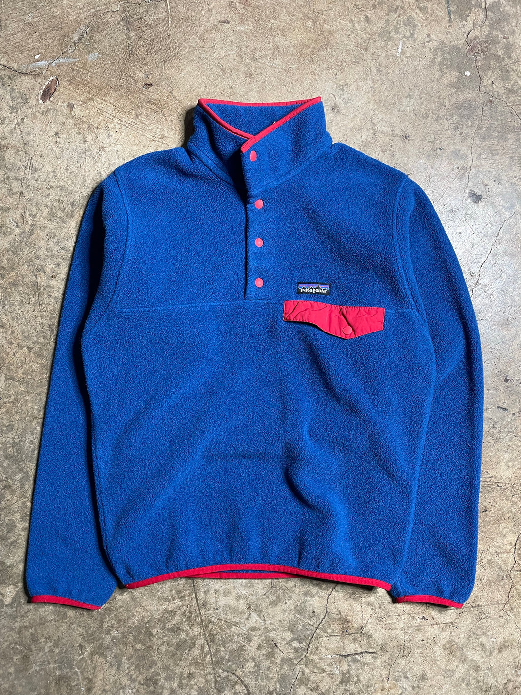 Y2K Blue & Red Patagonia Synchilla - XS/S