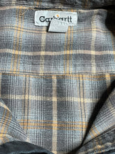 Load image into Gallery viewer, Y2K Worn and Repaired Carhartt Flannel lined Work Shirt - XXL
