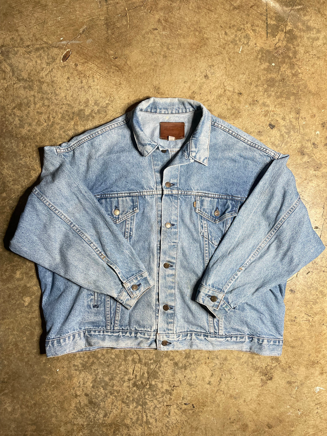 90’s Levis Faded Denim Jacket - XXL