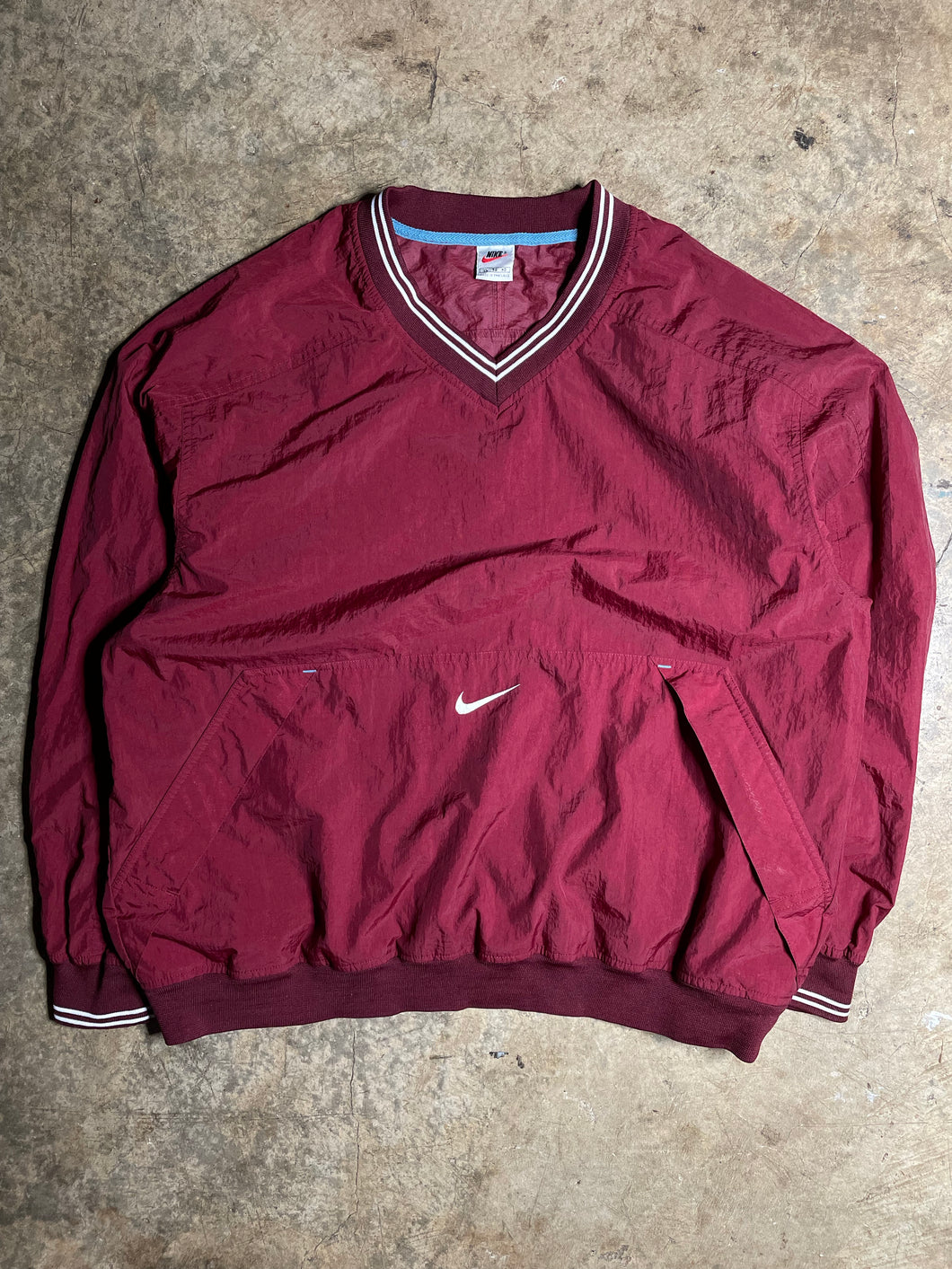 90’s Nike Burgundy Pull Over Windbreaker - XL