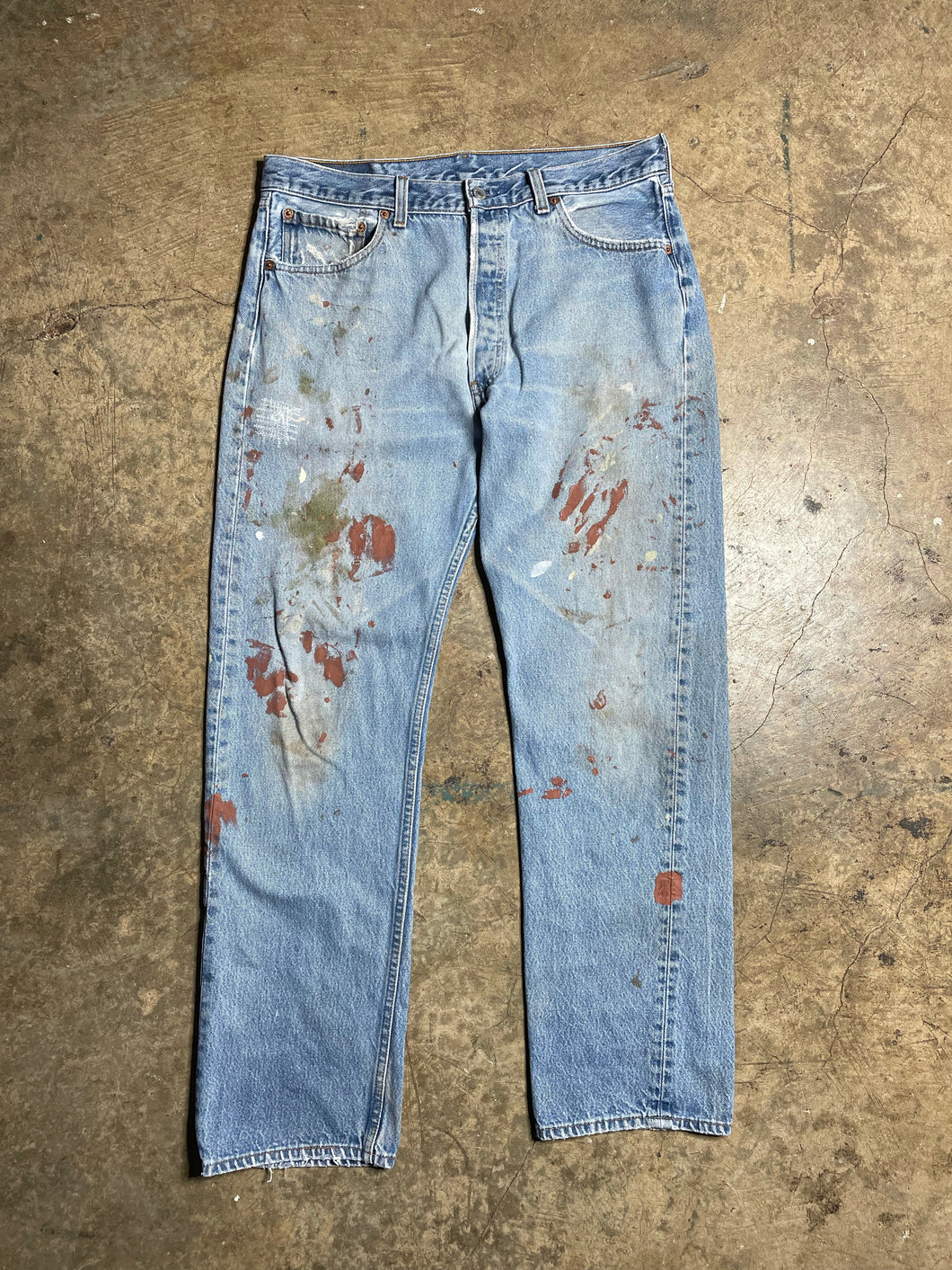 90’s Levis 501XX Paint and Repairs - 34x31.5