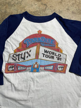 Load image into Gallery viewer, 1981 Styx World Tour Baseball Raglan - L
