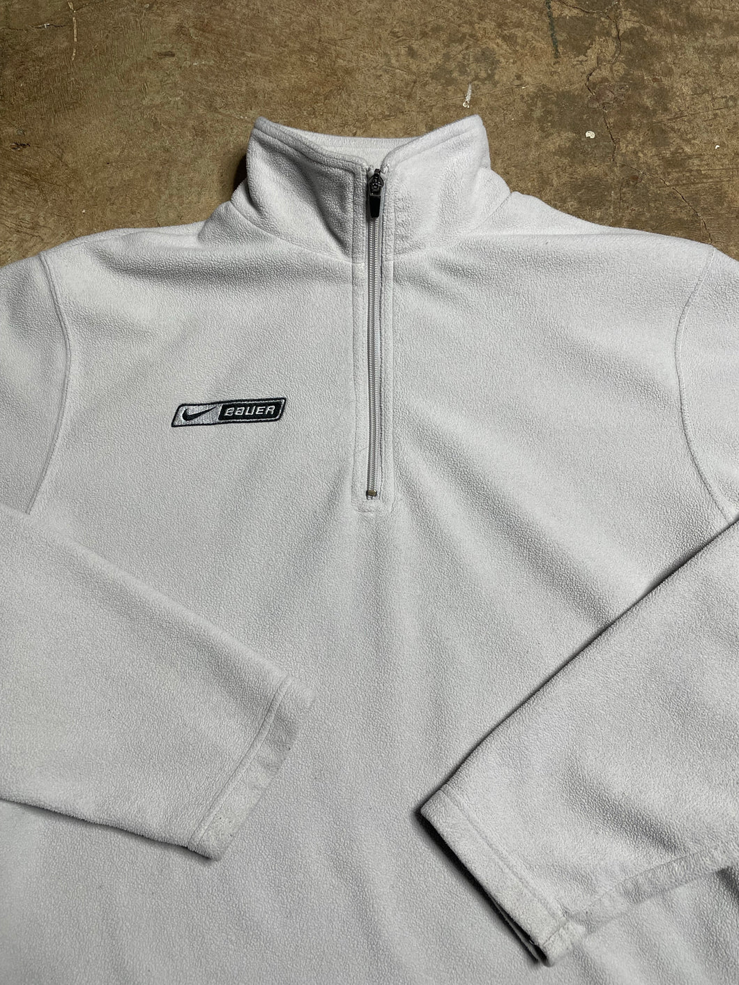 Y2K Nike Bauer 1/4 Zip Fleece - L / XL