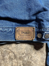 Load image into Gallery viewer, 90’s Polo Ralph Lauren Flannel Lined Denim Jacket - S
