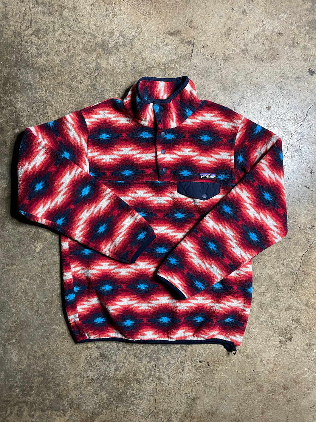 Y2K Patterned Patagonia Synchilla - M