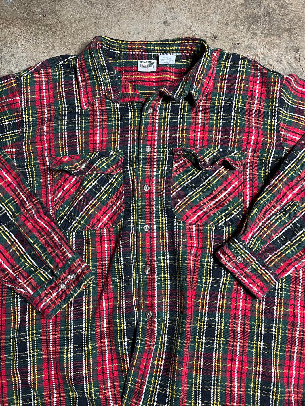 90’s FiveBrother Cotton Flannel - 3XL