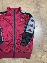 Load image into Gallery viewer, Y2K Burgundy Kappa Full Zip Jacket - L
