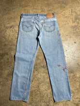 Load image into Gallery viewer, 90’s Levis 501XX Paint and Repairs - 34x31.5
