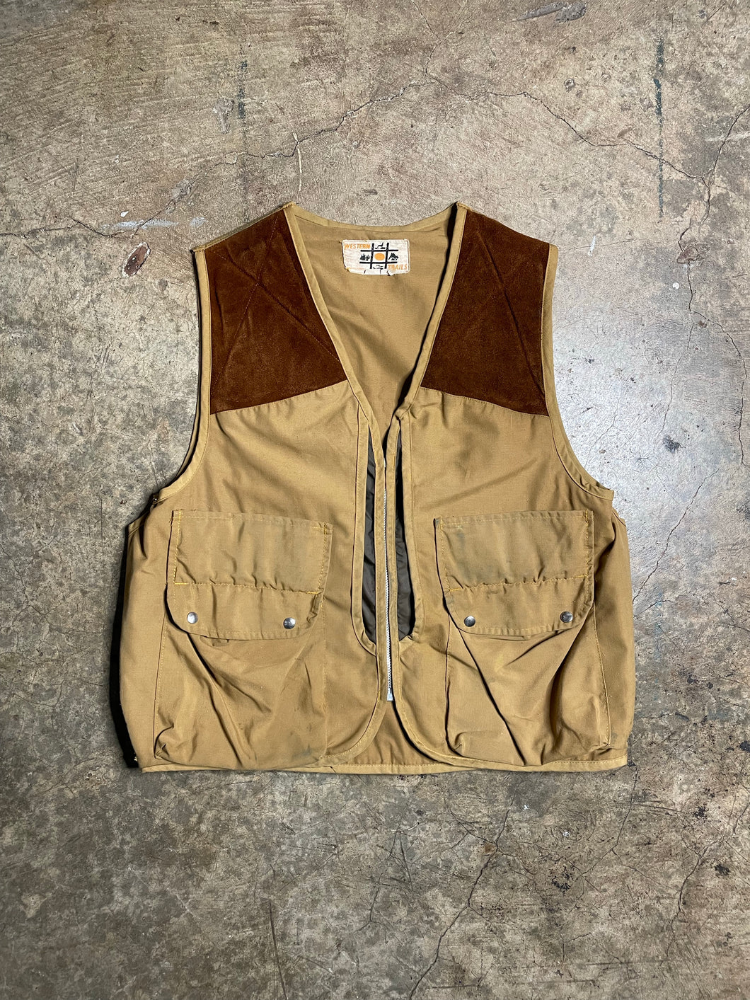 60’s/70’s Brown Shooting Vest - M