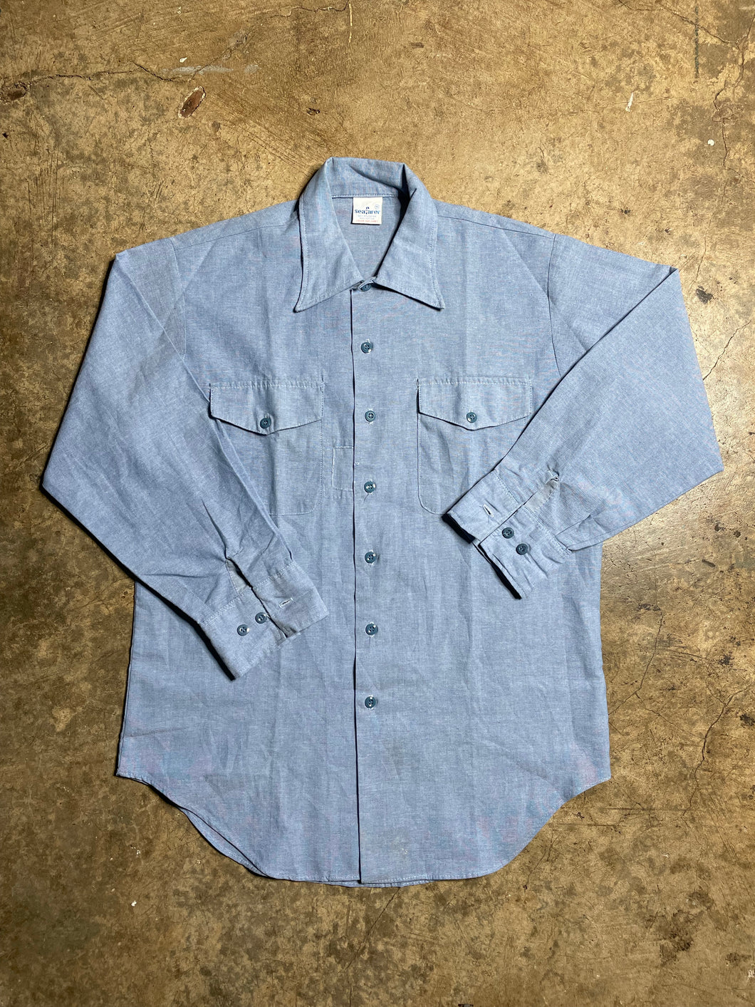 70’s Seafarer Chambray Shirt - M/L