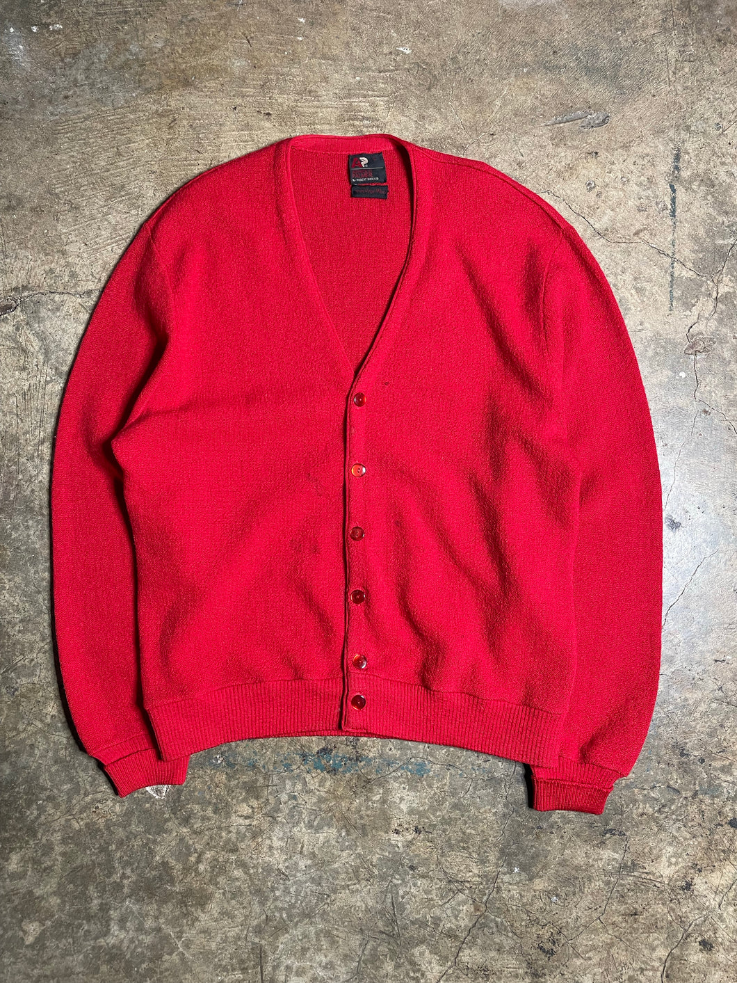 80’s Red Arnold Palmer Cardigan - L